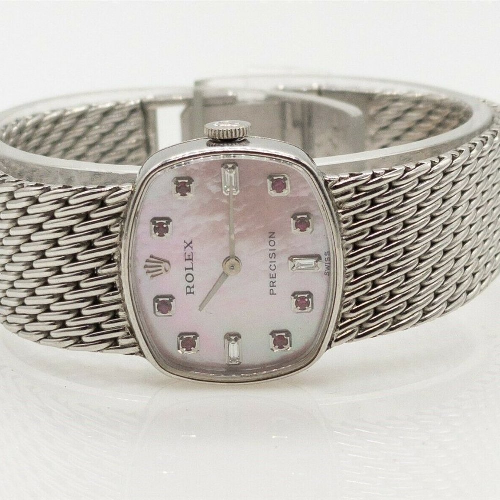 Rolex Pink Ruby 18k Ladies Watch! RARE!!!!